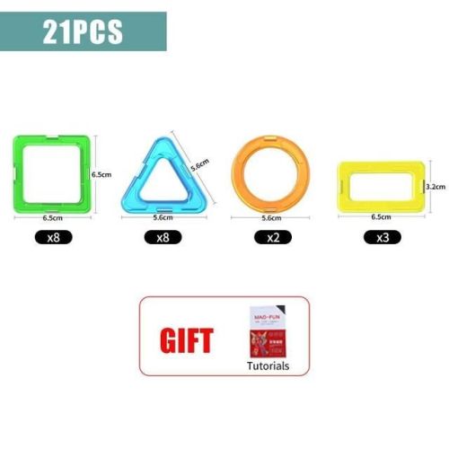 21-180pcs Big Size Magnetic Designer Magnet Building Blocks Construction Set Magnetic Bircks DIY Toys For Children Gifts
